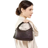 2025 New Niche Genuine Leather Woven Dumpling Bag Sheepskin Chain Messenger Bag Female Pillow Bag Handbag