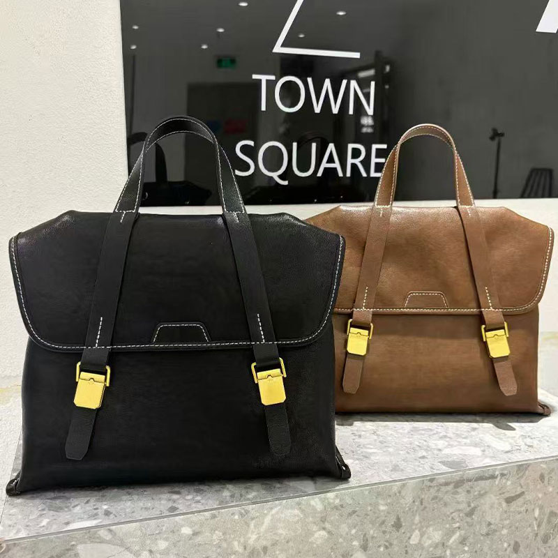 Briefcase Woman 100% Genuine Leather Backpack Tote Bag
