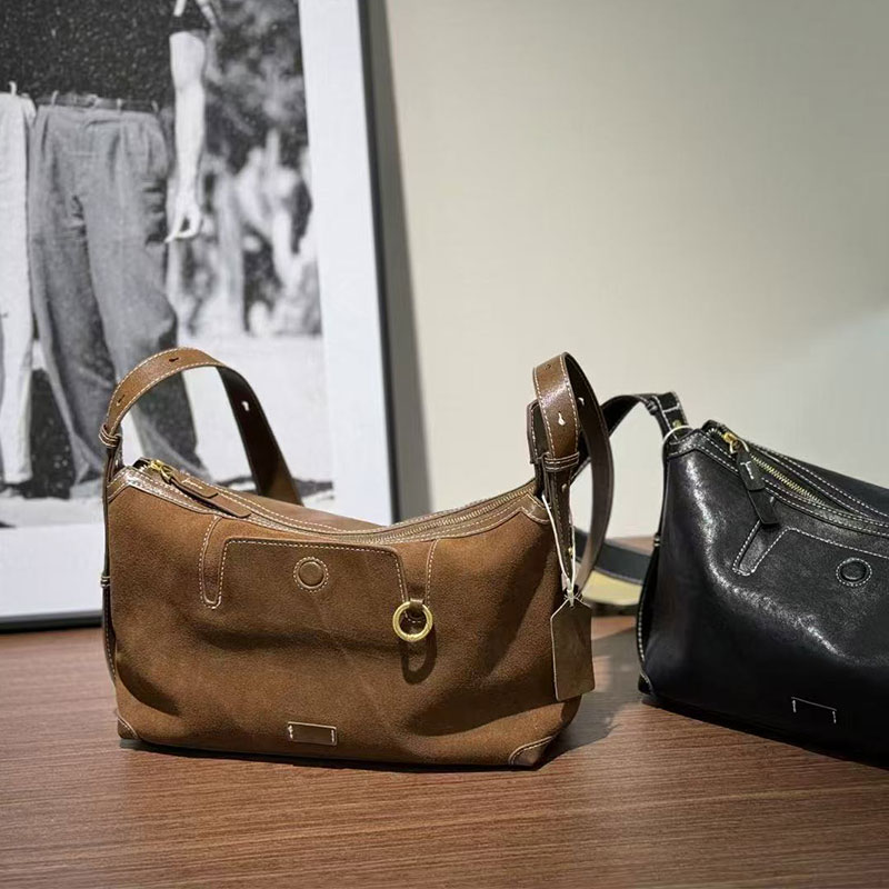Suede Crossbody Bag Suede Shoulder Bags Trendy Crossbody Bag 