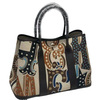 Graffiti Canvas Patchwork Tote Bag Single-Shoulder Crossbody Handbag