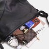  Soft Leather Slouchy Bag Shoulder Purse Black Tote Bag