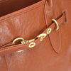 Women's Vintage Genuine Leather Tote Bag With Drawstring Buckle