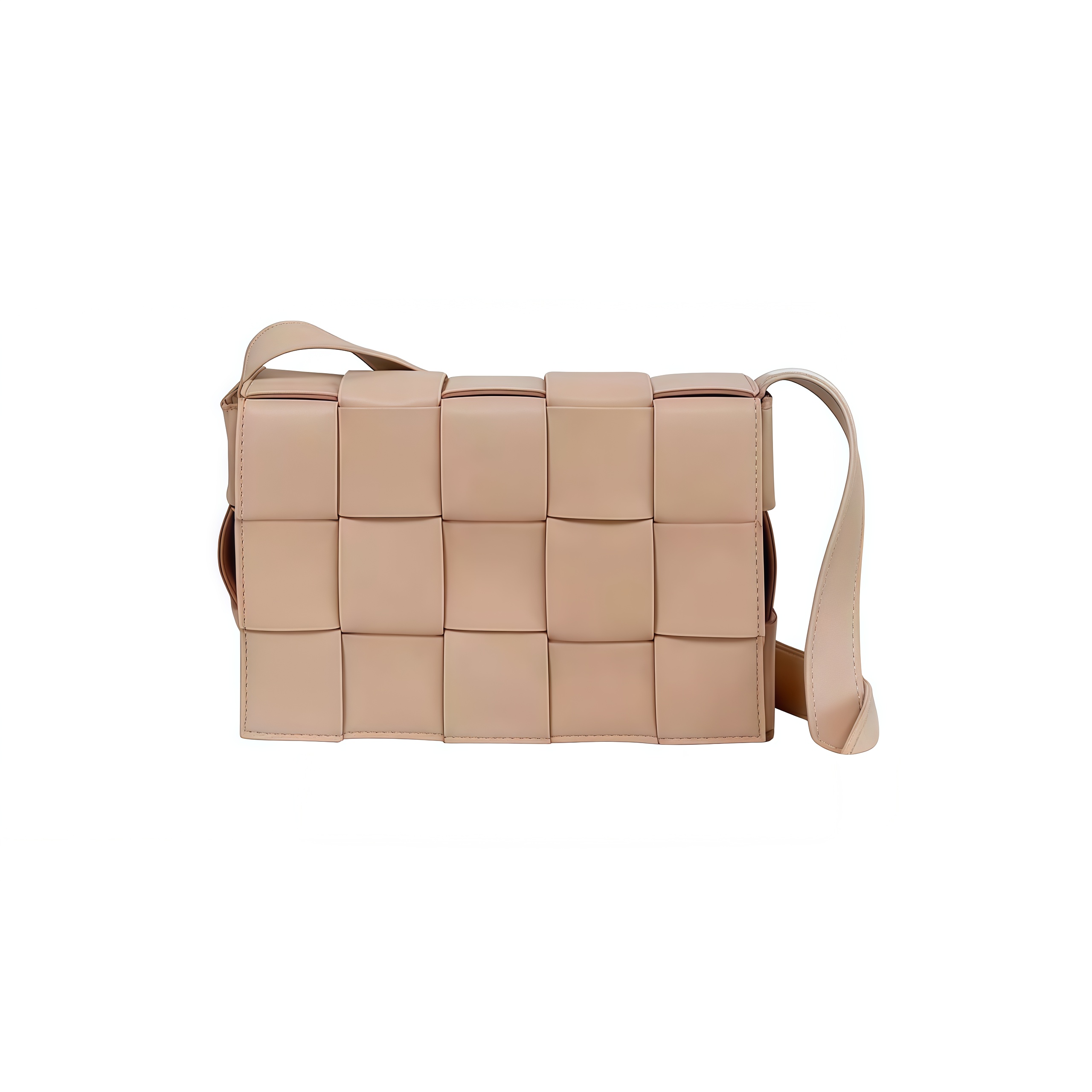Custom Cassette Woven Medium Shoulder Bag Sheep Leather 