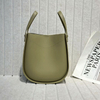Artisan Cowhide Leather Hammock Slice Tote Bag