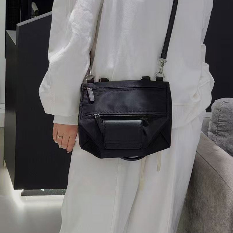Waterproof Canvas Shoulder Pandora Bag Women's Motorcycle Messenger Bag