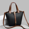 New Style Bucket Bag Vegetable Basket Women's Bag Genuine Leather Handbag