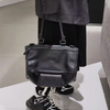 Wrinkled Real Leather Handbag Shoulder Bag Purse Tote Bag