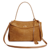 Luxury Women' Bags Genuine Leather Brown Suede Totes Bag