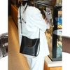 Custom Shoulder Bag Simple Women's Single Crossbody Leather Bucket Bag 