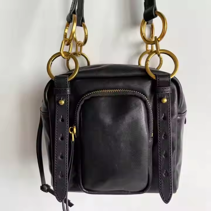 China factory customization multiple compartments leather cross-body bags for travel