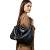 Custom 2025 New Design Tote Bag Large Capacity Smooth Calfskin Single Shoulder Handle Lock Commutering Underarm Bag