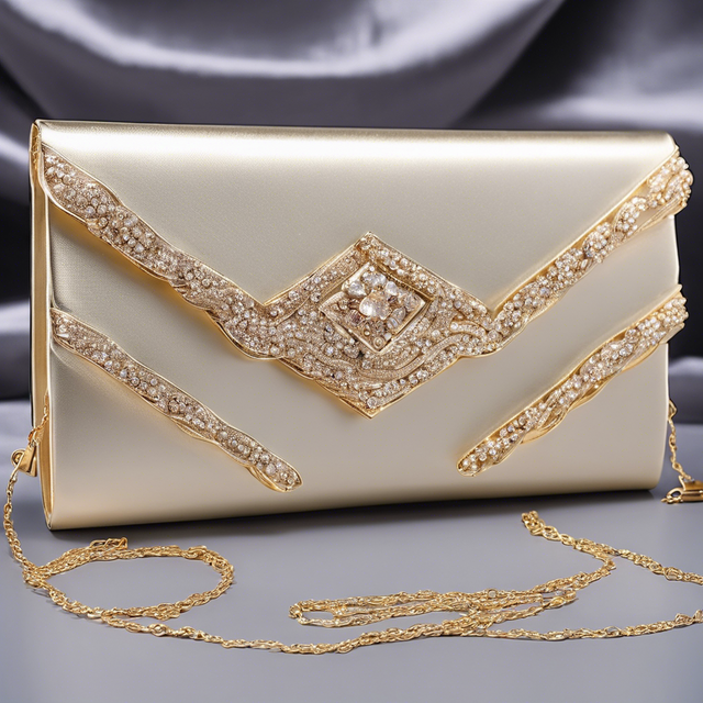 Custom Luxury Gold Wedding Clutch Bags for Women