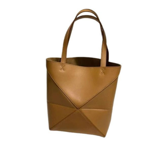  Women's Designer Puzzle Fold Tote Leather Underarm Bag