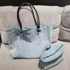 Custom Denim Large Capacity Women's Bag Shoulder Bag Commuter Tote Bag