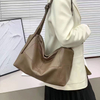 Luxurious Soft Leather Hobo Handbag with Shoulder Strap for Women