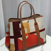 Graffiti Canvas Patchwork Tote Bag Single-Shoulder Crossbody Handbag