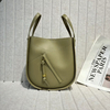 Artisan Cowhide Leather Hammock Slice Tote Bag