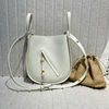 Genuine Cow Leather Hammock Tote Bag Spacious and Durable