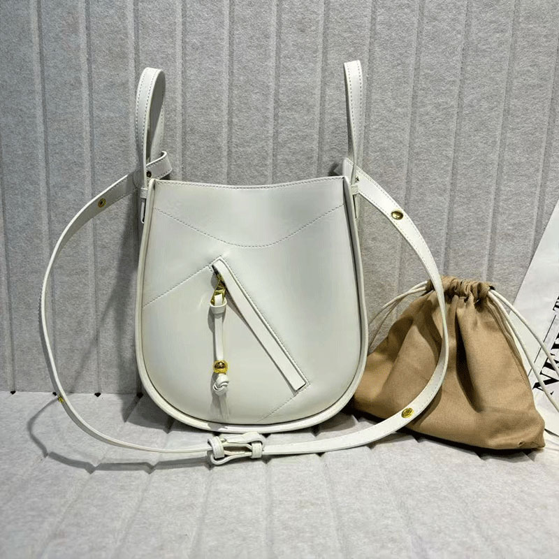 Genuine Cow Leather Hammock Tote Bag Spacious and Durable
