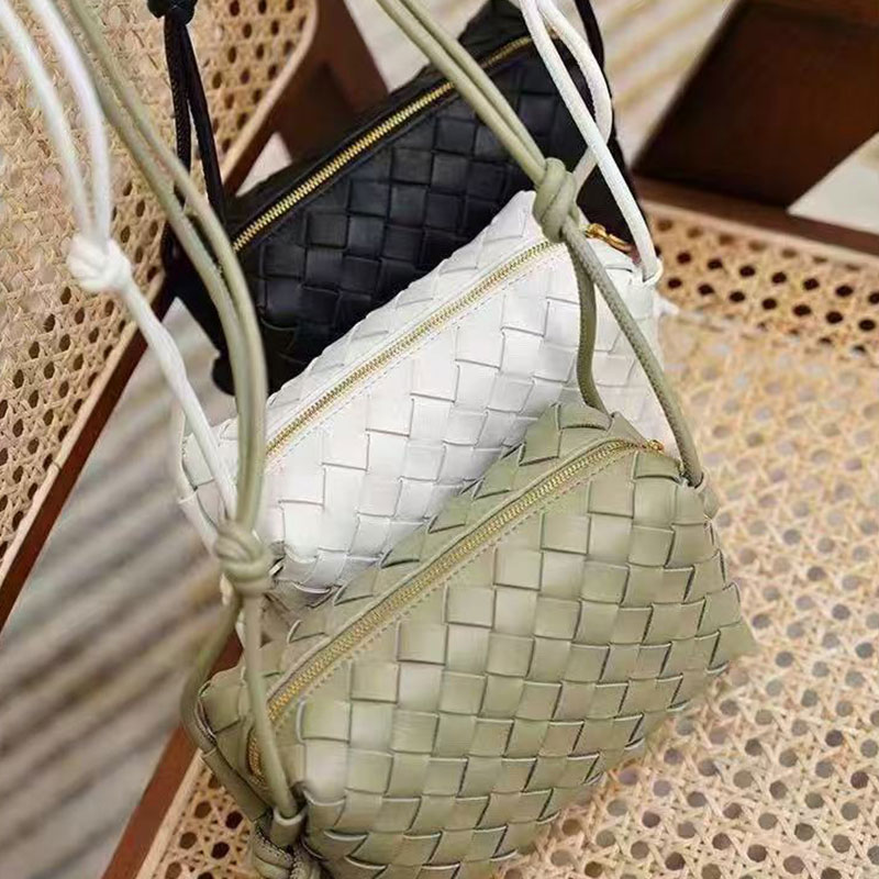 Designer Cowskin Leather Shoulder Bag Avenue Loop Crossbody Bag