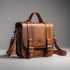 Custom Leather Crossbody Satchel Bags with Zipper And Flap