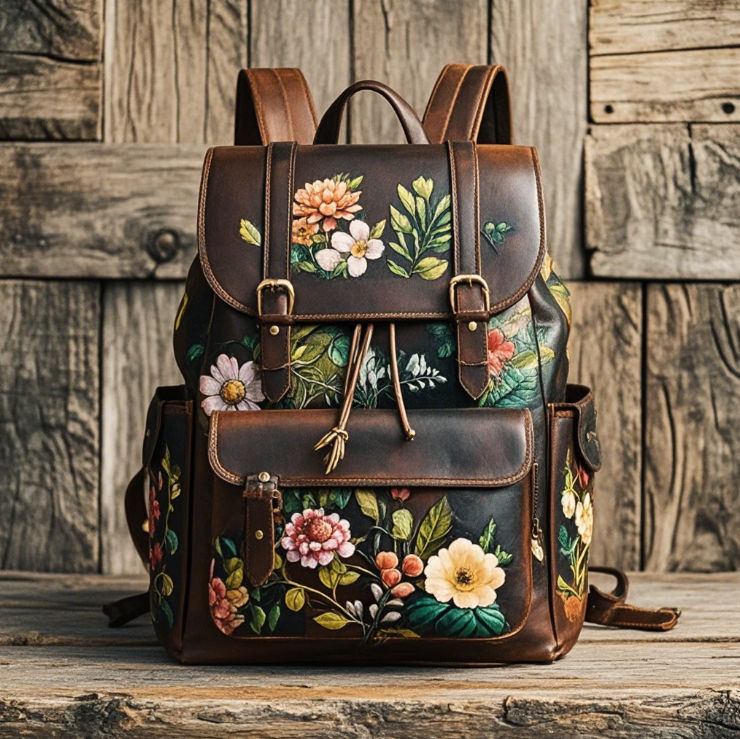 Vintage Leather Backpack Bags for Daily Use