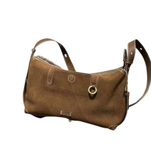 Suede Crossbody Bag Suede Shoulder Bags Trendy Crossbody Bag 