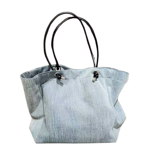 Custom Denim Large Capacity Women's Bag Shoulder Bag Commuter Tote Bag