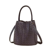 Custom Genuine leather basket bag high-grade bucket bag women's shoulder cross-body handbag women's ins style bag