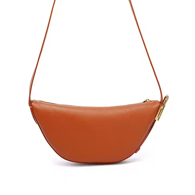 Customizable wholesale Exclusive women brown leather cross-body bag for travel
