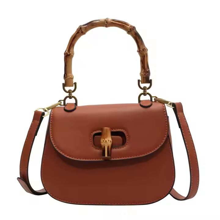 OEM New Spring and Summer Leather Bag Women's Shoulder Bag High-quality Texture Niche Design Light Luxury Retro Mini Saddle Bag