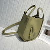 Handcrafted Cow Leather Hammock Slice Tote Bag Versatile and Chic 
