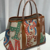 Graffiti Canvas Patchwork Tote Bag Single-Shoulder Crossbody Handbag