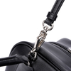 Mini Bowling Handbag Black Square Crossbody Bag for Women