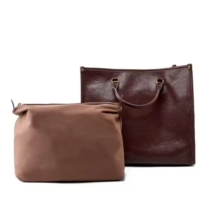 Customized wholesale real leather new large capacity ladies bag fashionable single shoulder pillow bag