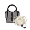 Custom Soft Leather Bag Niche Simple Handbag Female Style Two-color Versatile Commuting Middle-aged Mother Bucket Bag