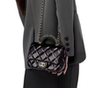 Wholesale Guangzhou New Retro Genuine Leather Metal Chain Diamond Handbag Versatile Shoulder Crossbody Women's Bag