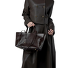 Custom Wholesale New Genuine Leather Niche Crossbody Retro Soft Leather Large Capacity Underarm Cross-border Tote Bag