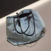 Custom Denim Large Capacity Women's Bag Shoulder Bag Commuter Tote Bag