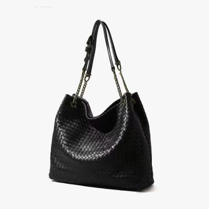 Large Parachute Bag Quality Leather Chain Big Tote Women