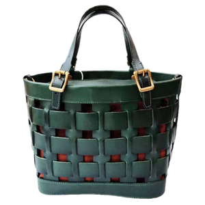 Fashion Shoulder Bag Handwoven Tote Bag Genuine Leather Tote Bag For Women
