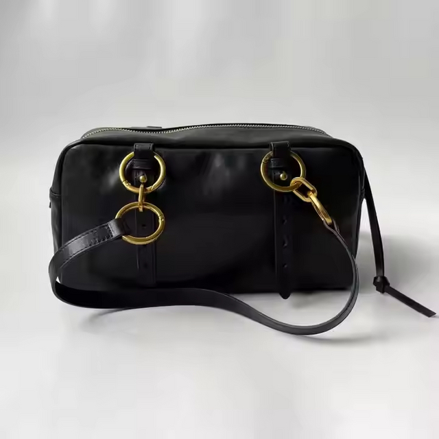wholesale custom luxury ultra soft genuine leather cross-body bag with Adjustable shoulder strap