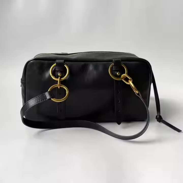 wholesale custom luxury ultra soft genuine leather cross-body bag with Adjustable shoulder strap