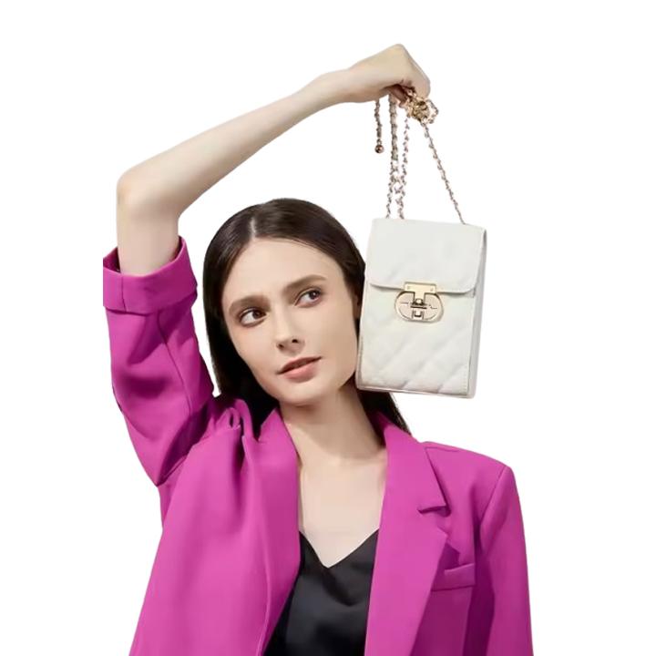 Wholesale 2025 New Genuine Leather Women's Bag Mini Mobile Phone Bag Women's Summer Commuting Crossbody Small Bag