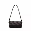 2025 new single shoulder bag niche cowhide diamond crossbody bag female high-end fashion genuine leather woven handbag