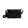 Custom Sheep Leather Medium Cassette Woven Crossbody Bag 