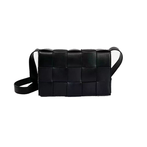 Custom Sheep Leather Medium Cassette Woven Crossbody Bag 