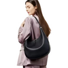 Custom Summer New Niche Design Cowhide Underarm Bag Single Shoulder Bag Handbag Genuine Leather Half Moon Bucket Bag