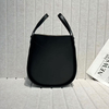 Artisan Cowhide Leather Hammock Slice Tote Bag
