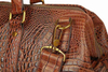 Factory Big Capacity Crocodile Texture Cowhide Travel Duffle Tote Bag For Men